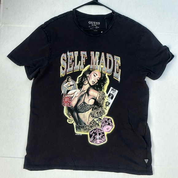 New GUESS Self Made Tee SZ XL - Picture 5 of 9